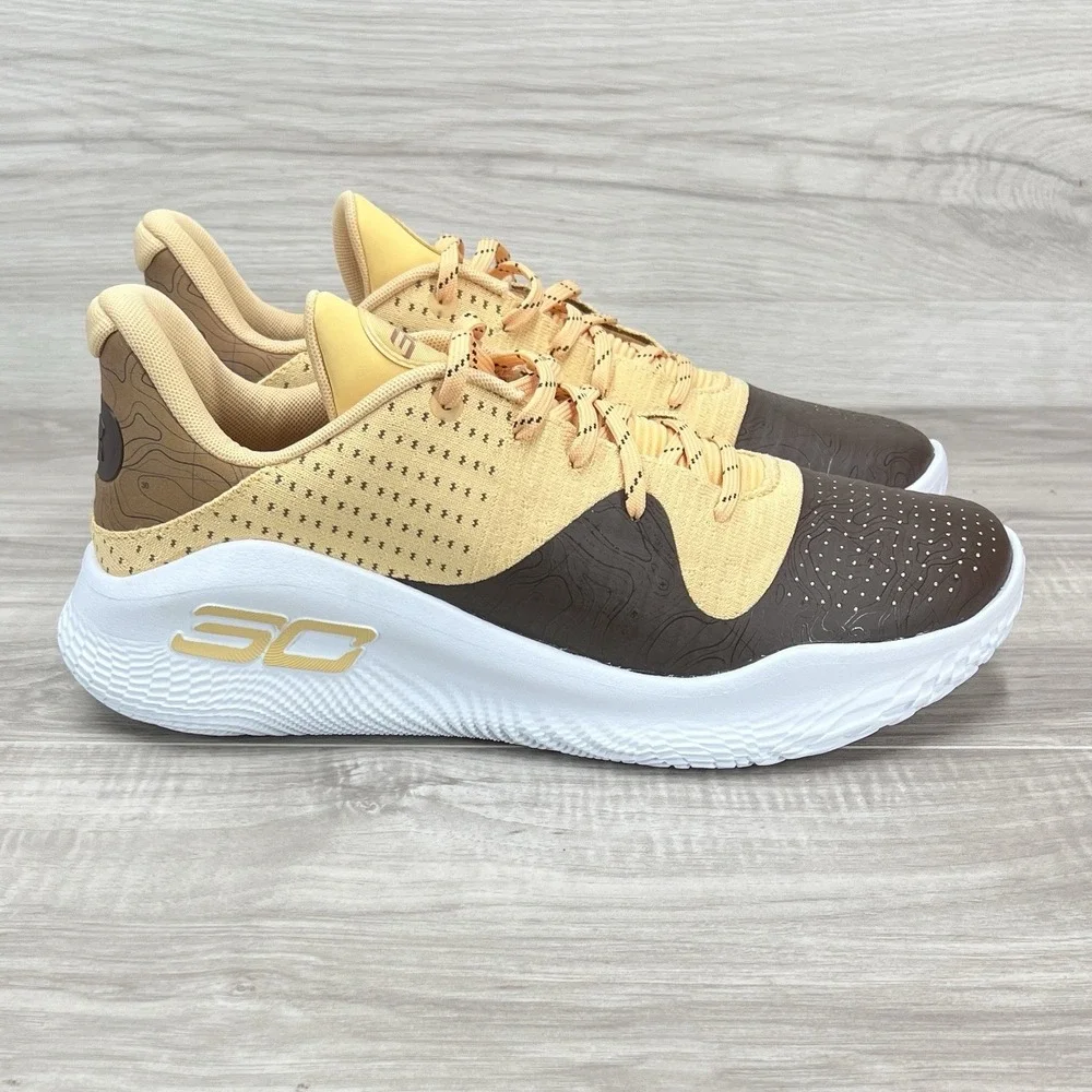 Under Armour Curry 4 Low FloTro Men's Size 12.5 Beige Basketball Shoes 302662